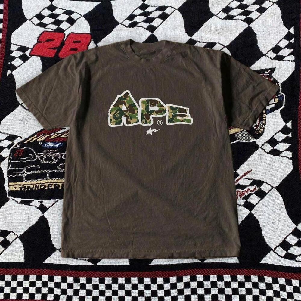 Brown Ape Camo Cotton Tee